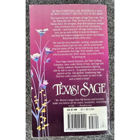 Texas! Sage by Sandra Brown (Paperback) - Picture 2 of 6